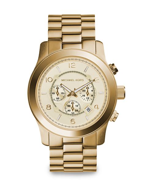 michael kors runway watch on ebay|Michael Kors oversized runway watch.